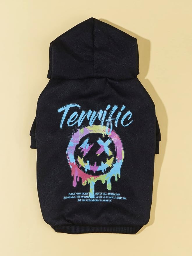 QWINEE Dog Hoodie Dog Shirt Sweatshirt Stylish Dog