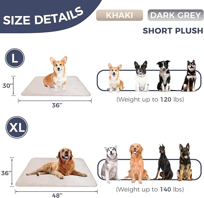 SUDDUS 2 Pack Dog Blankets for Large Dogs Washable (48"X36")