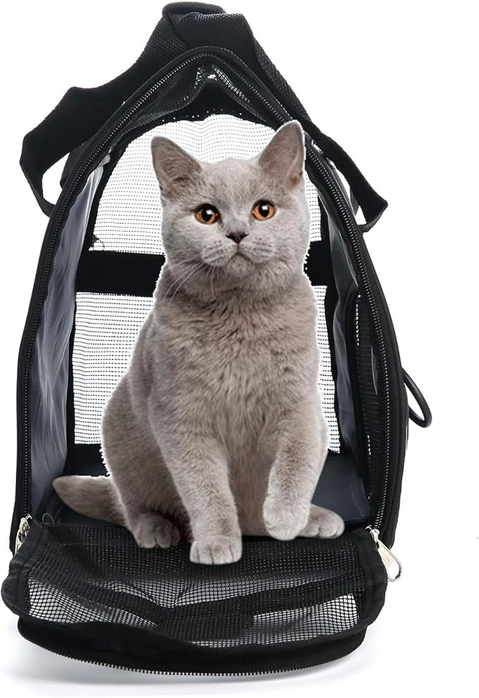 Pet Carrier Soft-Sided Carriers for Cat Carriers Dog Carrier for Small Medium Cats Dogs Puppies Pet Carrier Airline Approved up to 15 Lbs Cat Dog Pet Travel Carrier (Small