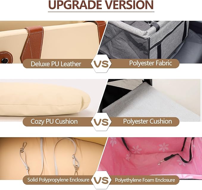 Center Console Dog Car Seat Pet Car Seats 20 Lbs