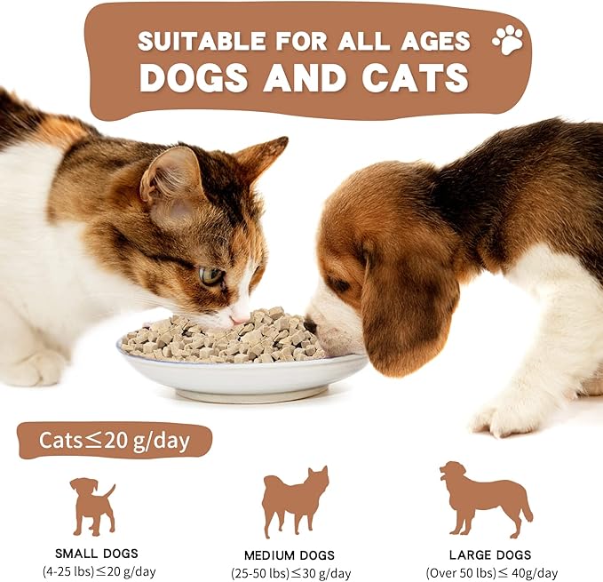 Freeze Dried Raw Cat and Dog Treats 4.6 Ounce