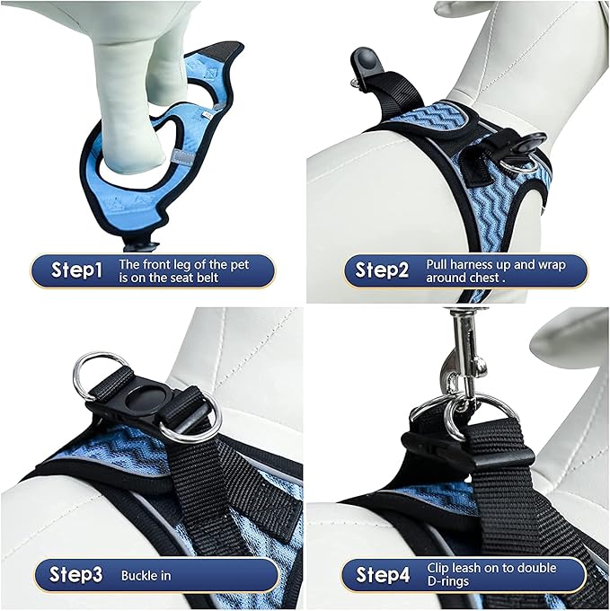 YIMEIS Dog Harness and Leash Set 1)