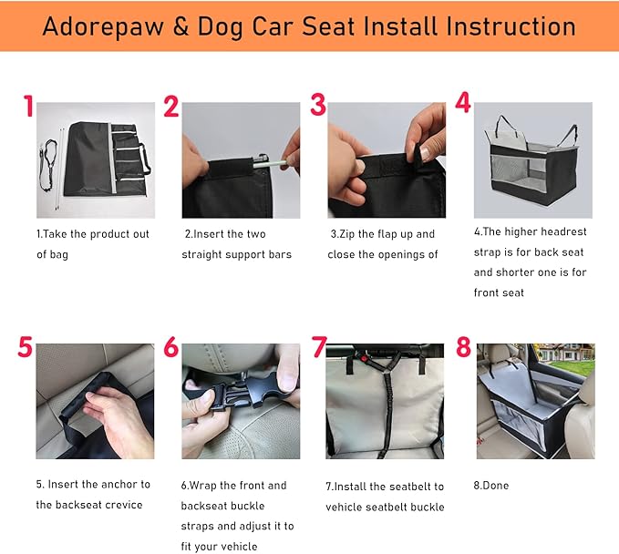 & Dog Car Seat for Large Dogs