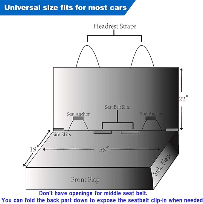 Bench Car Seat Cover Protector
