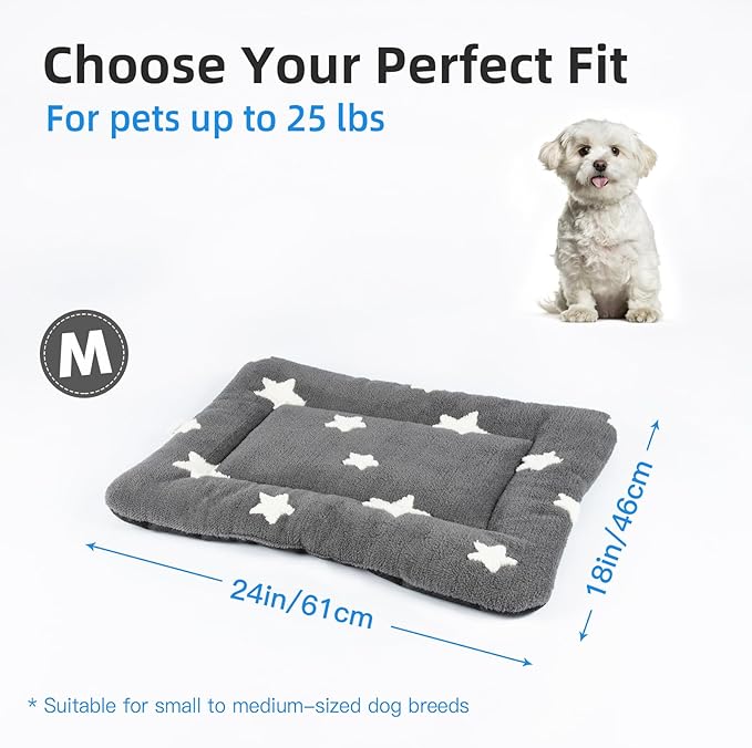 Mora Pets Dog Crate Pad Dog Bed Mat 24 inch 24 x 18