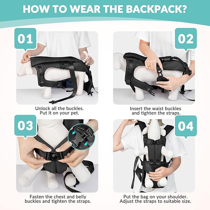 Lukovee Dog Backpack Carrier
