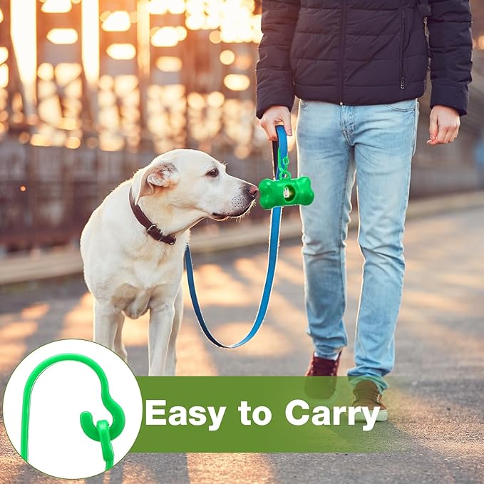 Teling 3000 Count Dog Poop Bags Pet Waste Bags for Poop with 3 Dog Poop Bag Dispenser Doggie Poop Bags for Home Outdoor Puppy Walking and Travel 12 x 8.6 Inch