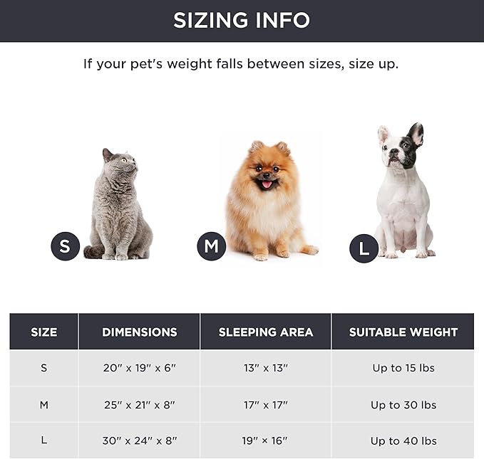 Bedsure Dog Beds for Small Dogs 25 Inches,