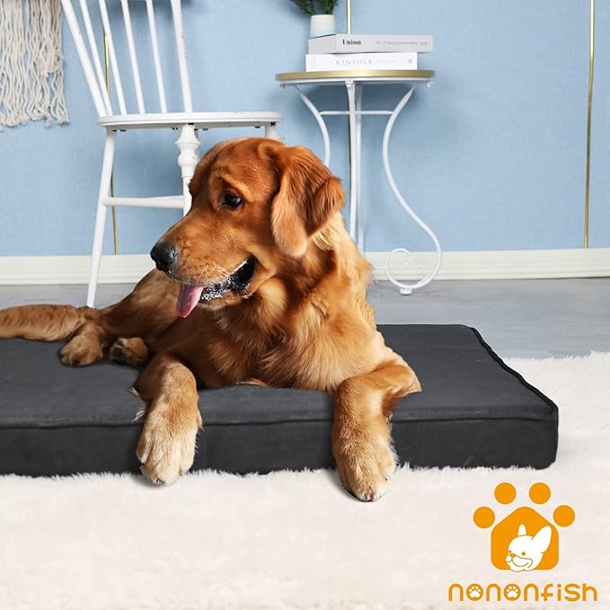 Indestructible Dog Beds for Aggressive Chewers Waterproof 41"x27"