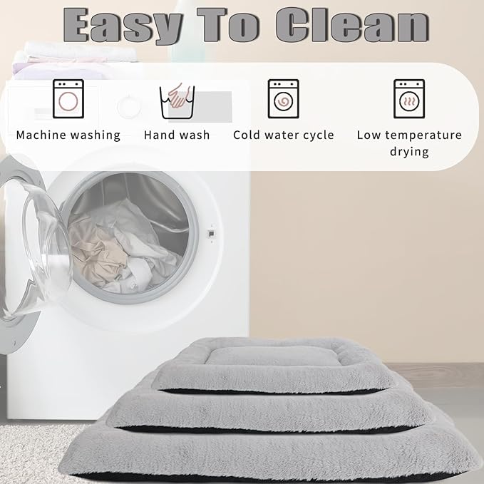 36 Inch Dog Crate Pad Washable Luxury Faux Fur 36 x 24 Soft 55 lbs