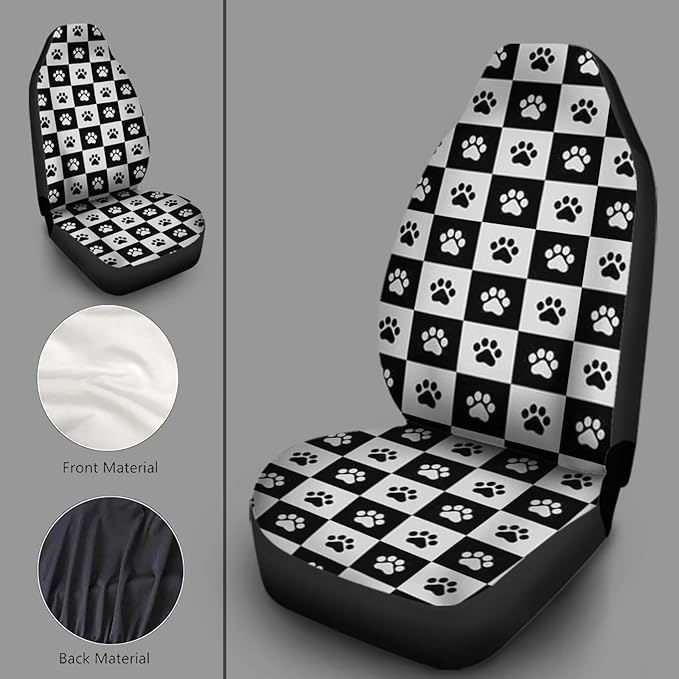 Funny Car Seat Cover 2PCS Auto
