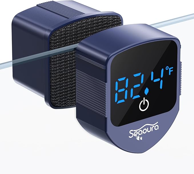 Aquarium Magnetic Cleaner with Thermometer