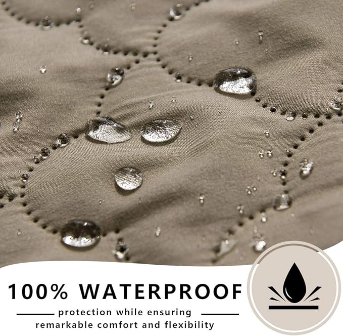 SPXTEX Waterproof Dog Bed Covers 68"x82", Beige,