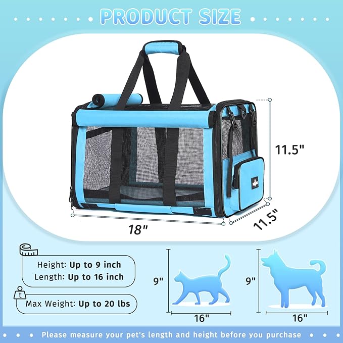 Pet Carrier 20 lbs,