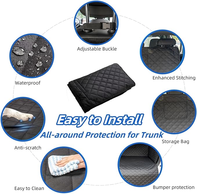 SUV Cargo Liner for Dogs Waterproof Pet Cargo Cover