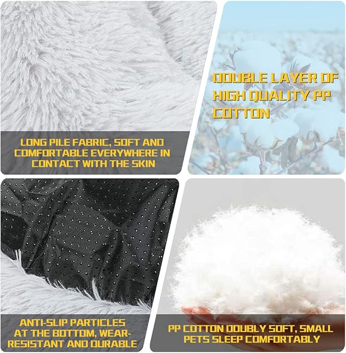 Dog Bed Calming Dog Beds for Small Medium Large Dogs Bed(35")