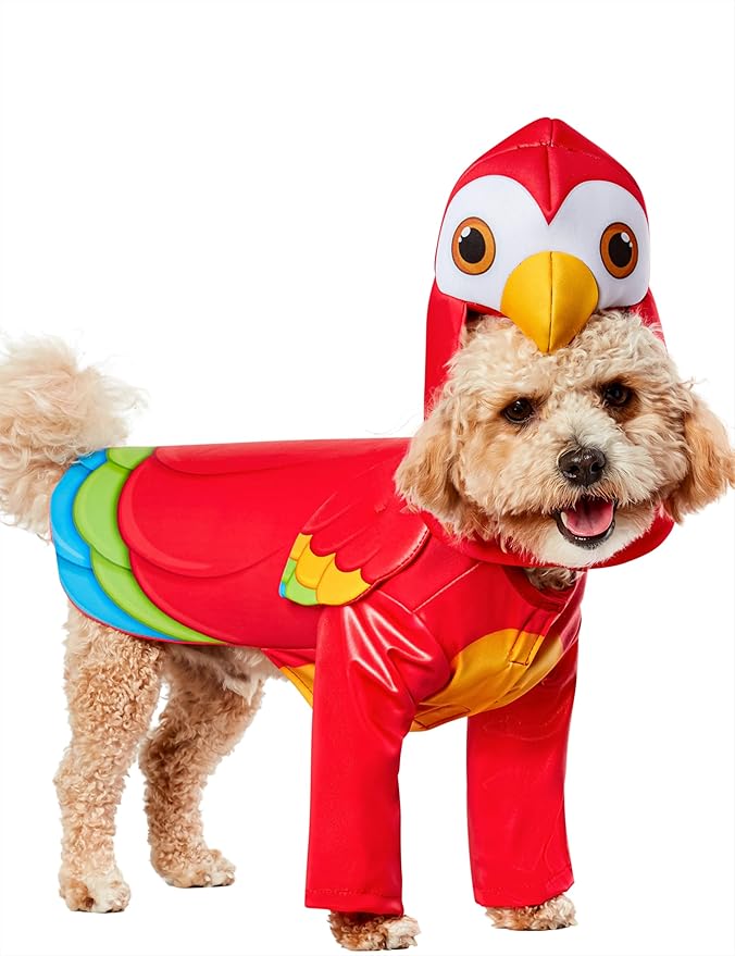 Rubies Parrot Fun and Cute Pet Costume with Wings and Headpiece for Themed Party and Halloween