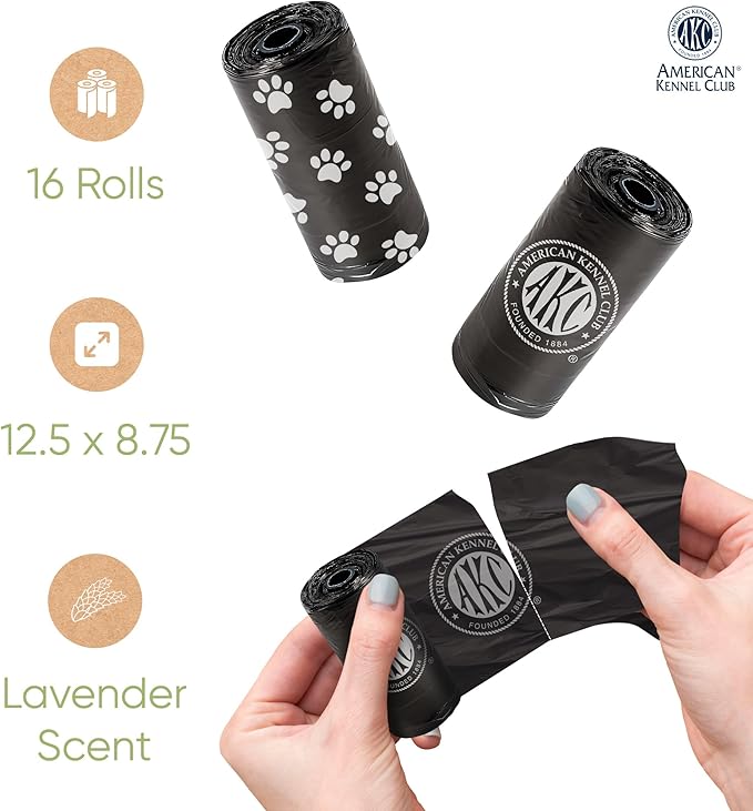 AKC Dog Poop Bags 16 Refill 240 Count
