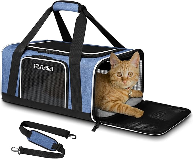 Petskd Pet Carrier 17x12x8.5 JetBlue Allegiant Airline Approved 1-13 LBS