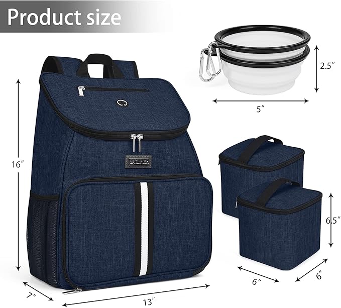 BAGLHER丨Dog Travel Bag 2 Silicone 2 Food