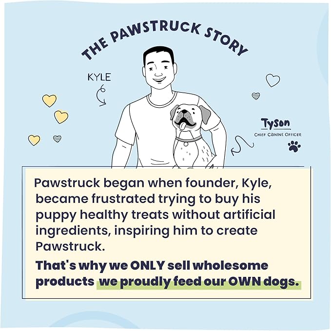 Pawstruck All-Natural 4" Bully Stick Rings for Dogs 100% Beef 25 Pack