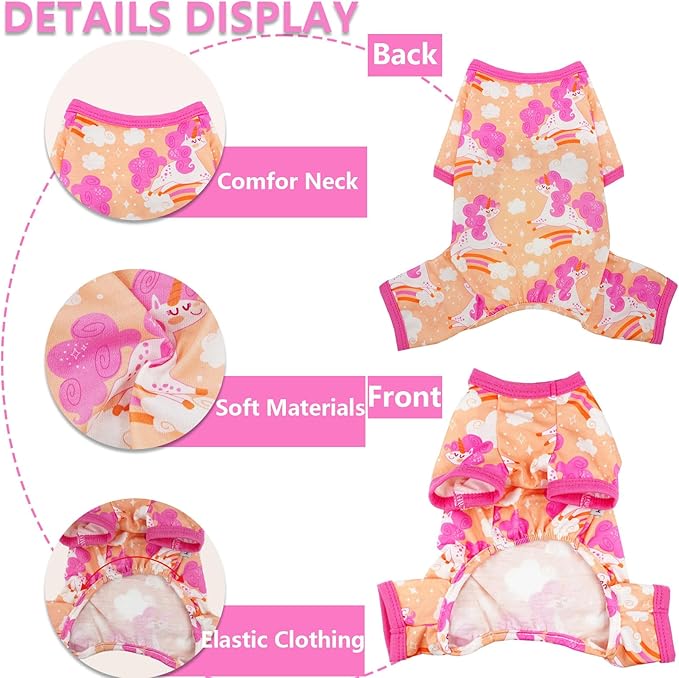 Dog Pajamas Spring Summer Dog Clothes for Small