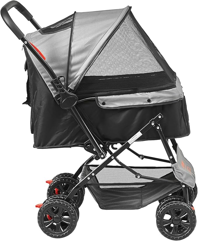 VEVOR Dog Cat Stroller for Medium Small Dogs Cats Up to 44lbs 4 Wheel