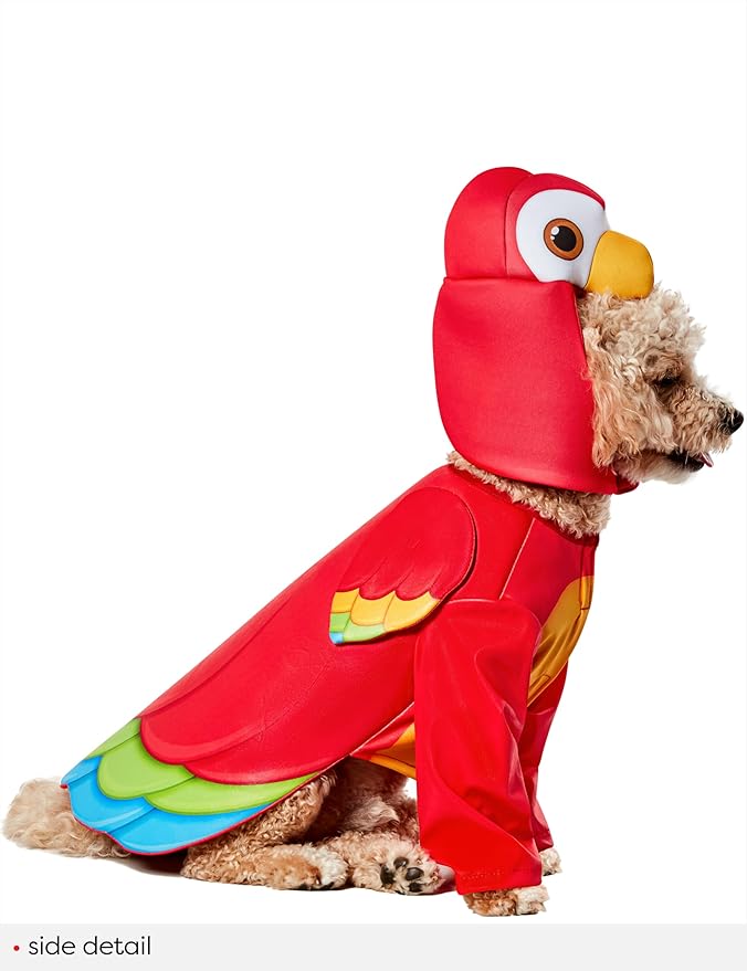 Rubies Parrot Fun and Cute Pet Costume with Wings and Headpiece for Themed Party and Halloween