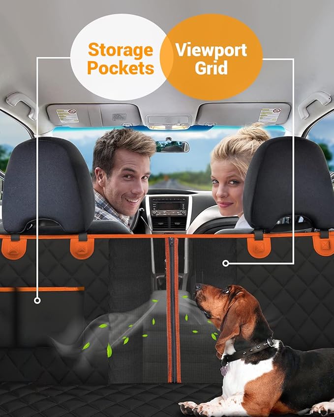 Victoper Dog Car Seat Cover 600D Heavy 100% Waterproof