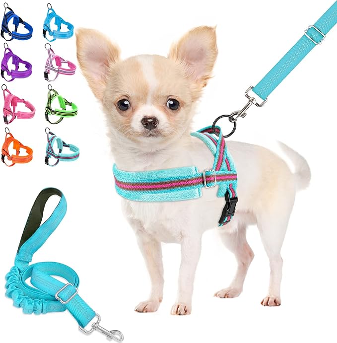 Lukovee Dog Harness and Leash Set 4ft Lightweight