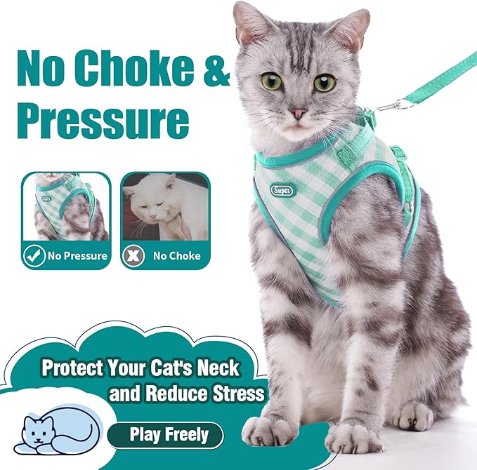 Supet Cat Harness and Leash Set for Walking