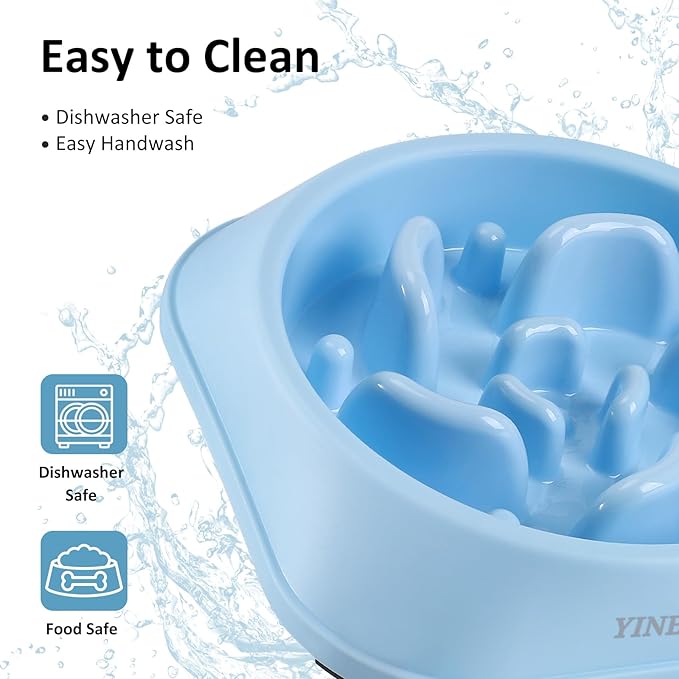 2Pcs Dog Puzzle Bowl Dog Feeder