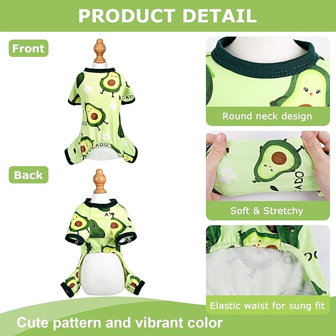 Dog Pajamas Pjs Spring Summer Dog Clothes for Small Dogs Girl