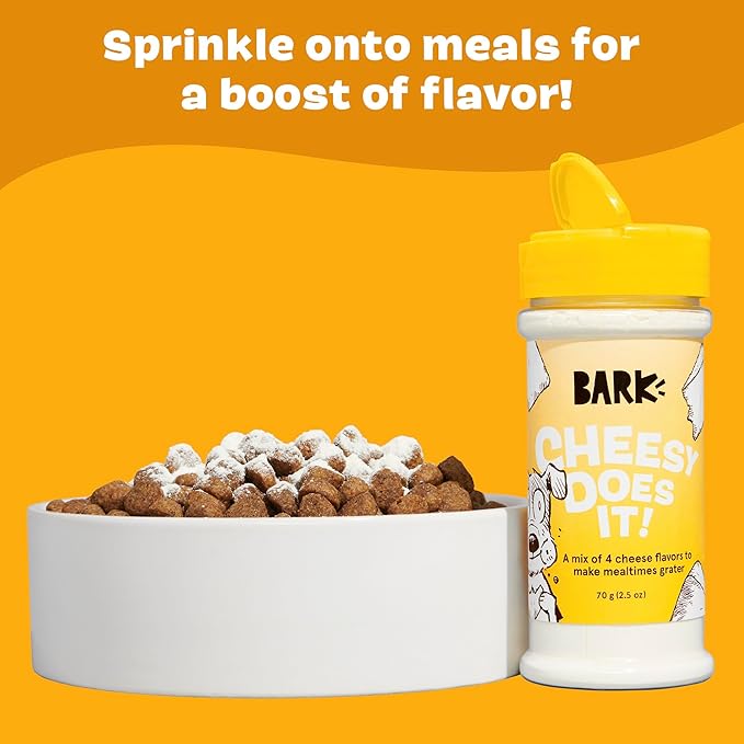 Barkbox – Cheesy Does It! – Dry Dog Food Toppers with High Protein, Limited Ingredients – Meal Flavor Enhancer for Large & Small Breeds – 2.5 Oz