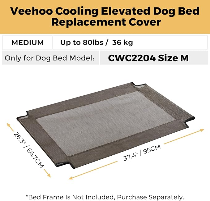 Veehoo Dog Bed Replacement Cover for CWC2204