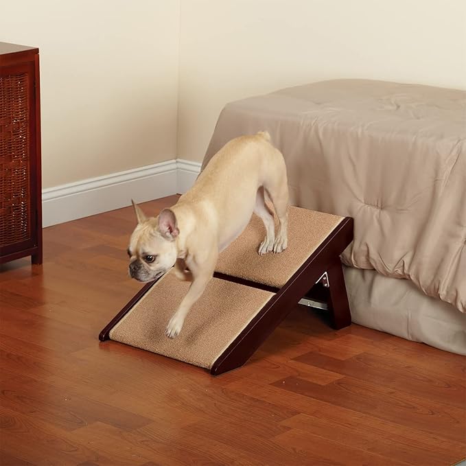 Pine Frame Dog RampSteps 2 Step,Brown
