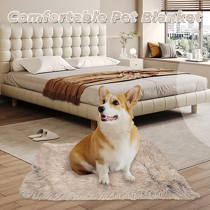 PJYuCien Fluffy Fleece Calming Pet Throw Blanket 24 * 32", Machine