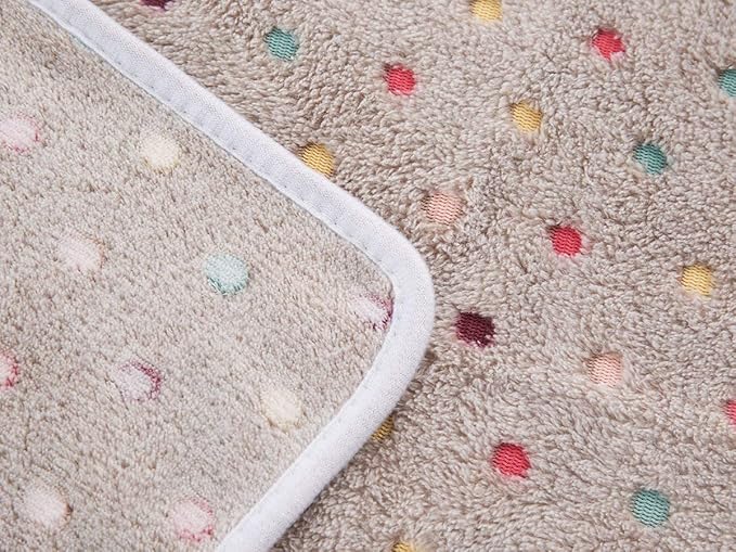 Luciphia 1 Pack 3 Blankets Super Soft Cute Dot Pattern Pet Blanket Flannel Throw for Dog Puppy Cat Dot Small(23x16)