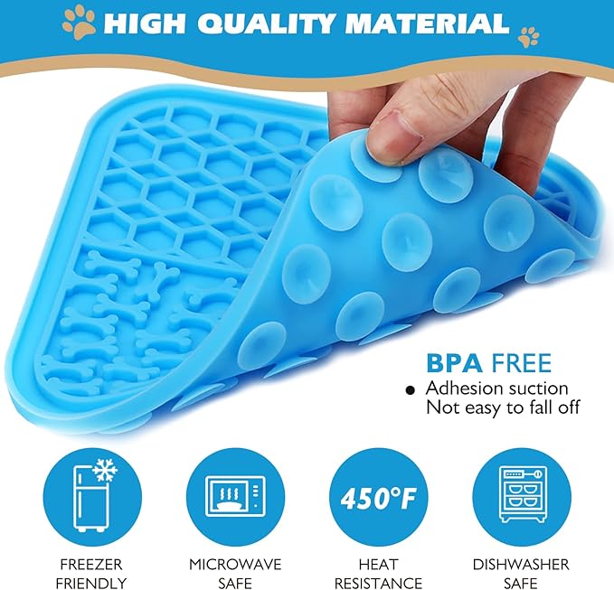 2 Pack Lick Mat for Dogs and Cats