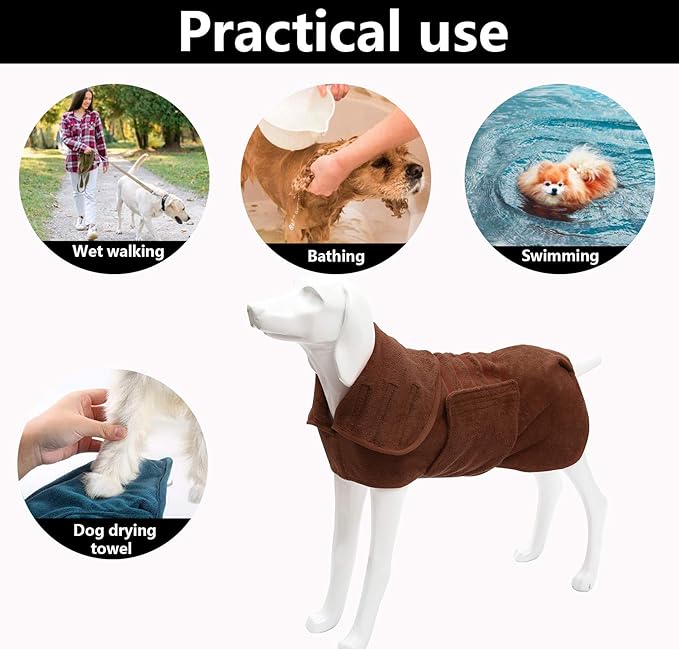 Geyecete Dog Drying Coat -Dry Fast Dog Bag
