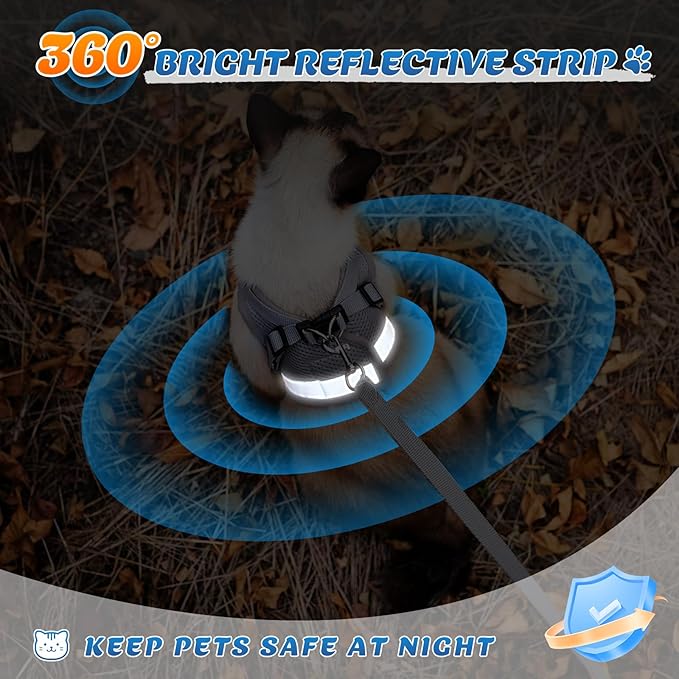 Supet Cat Harness and Leash Set for Walking