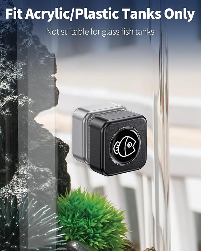 Pawfly Aquarium Magnetic Brush Fish Tank Cleaner 1 1/5 Inch 10 Gallons