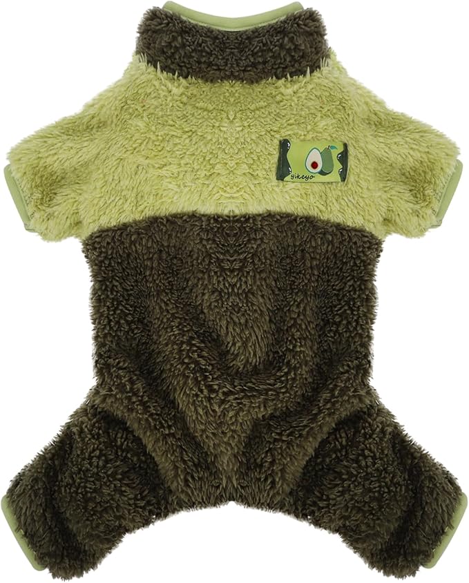 Dog Pajamas for Small Dogs Color Block Fall Winter Dog Sweater Cute Warm Dog Clothes Soft Stretchy Puppy Pjs Chihuahua Yorkie Sweater Pet Cat Sweater Tiny Dog Clothes Outfit, Green