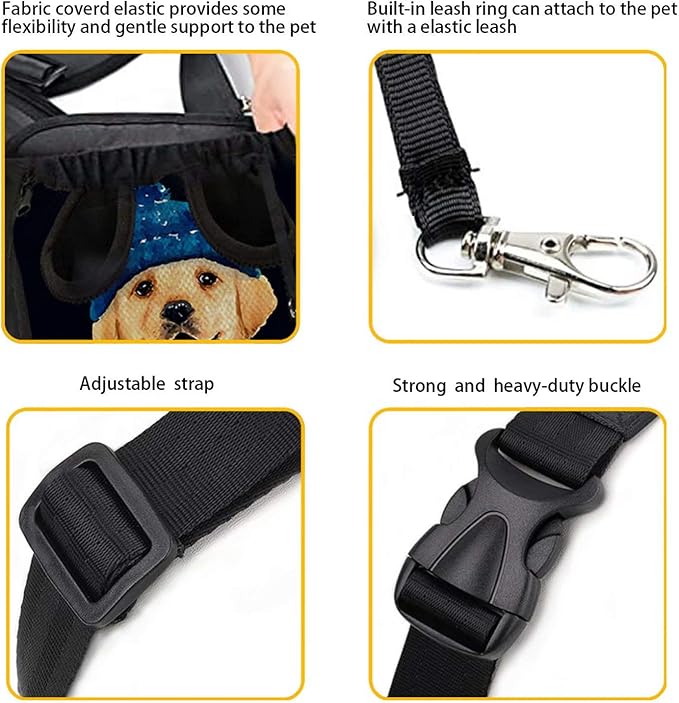 Lovely Hedgehog Pet Front and Back Facing Backpack Pouch