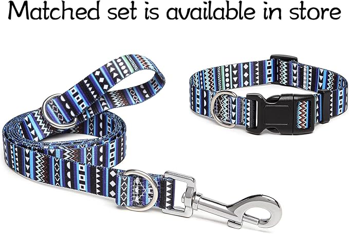 Adjustable Dog Collar with Patterns