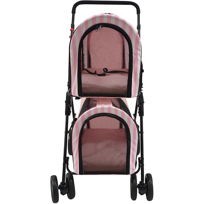 Critter Sitters Double Decker Pet Stroller 35 Pounds, 4-Wheel, Travel