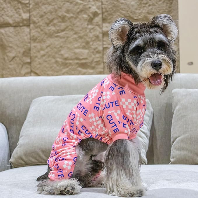 CuteBone Turtleneck Dog Pajamas Pet Clothes Thermal Dralon Onesie Cashmere High-Necked Puppy Pjs Coat GP02S