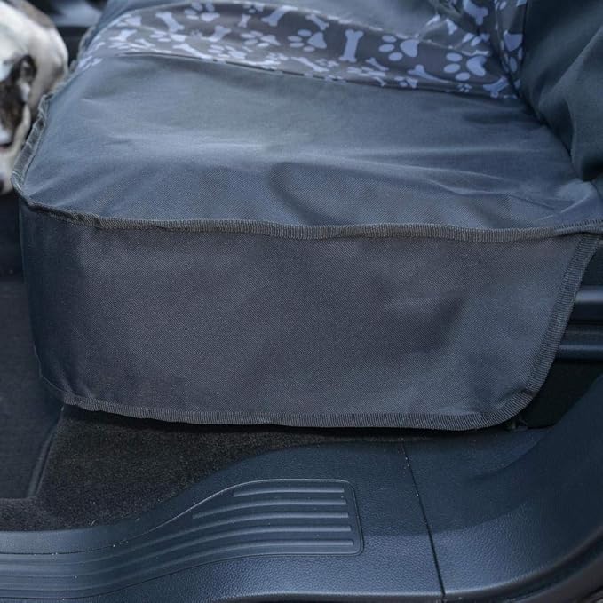 BDK Scooby Doo Waterproof Dog Car Seat Cover for Back Seat – Heavy Duty Black Oxford Automotive Rear Bench Seat Cover for Dogs