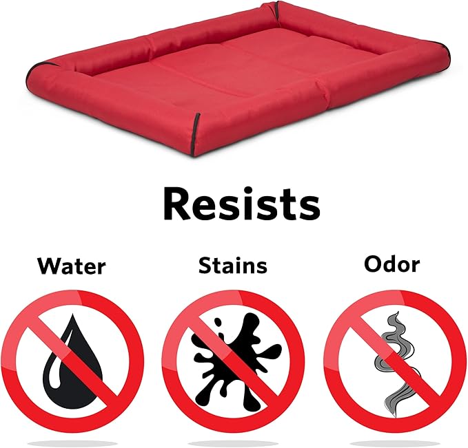 MidWest Homes for Pets MaxxDog Bed Designed to Fit a 30-Inch Dog Crate 30-Inch, Red