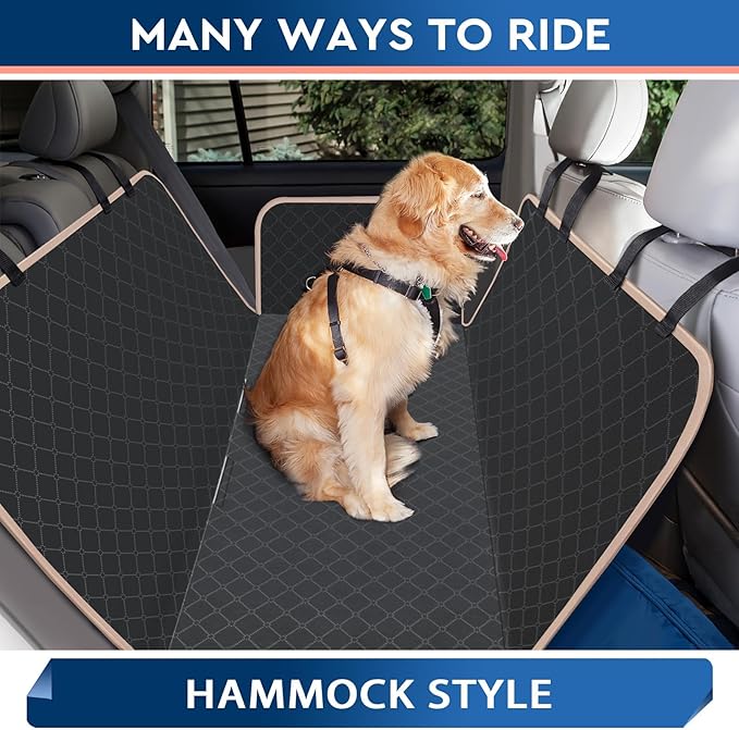 Dog Car Seat Cover Dog Seat Cover for Back Seat Scratch Prevention Dog Hammock Protects Against Dirt Dog Seat Covers for Cars Fits for Small SUVs and Trucks 60"x 64"